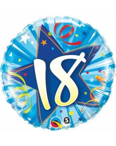 18 Shining Star Bright Blue- 18 Inch Foil Balloon (25242Q)