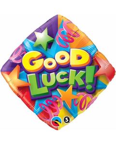 Good Luck Stars & Streamers 18 inch foil balloon (25307Q)