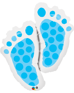 Baby Feet Blue - 312cm (5 Inch) Foil Balloon (25851Q)