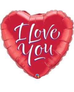 I Love You - 91cm (36 Inch) Foil Heart Balloon (29135Q)