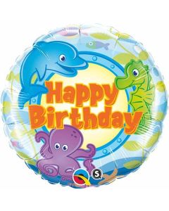 Happy Birthday Sea Creatures 18 Inch Foil Balloon (29604Q)