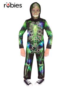 Spooky Glow In The Dark Skeleton Child Costume (RUB300390)