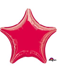 Red Metallic Star 18 Inch Foil Balloon (3058401AM)