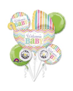 Welcome Baby Brights Balloon Bouquet (3091701AM)