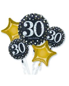 30th Birthday Sparkling Celebration Balloon Bouquet (3214301AM)