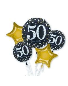 50th Birthday Sparkling Celebration Balloon Bouquet (3214501AM)