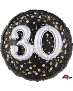 30th Birthday Sparkling Celebration Multi Balloon - 91cm Foil Balloon (3215101AM)