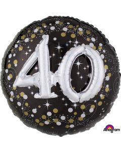 40th Sparkling Birthday Celebration Multi Balloon - 91cm Foil Balloon (3215201AM)