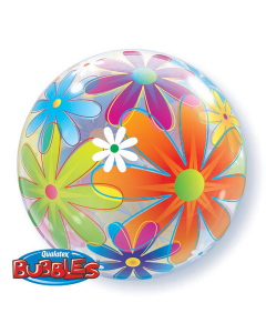 Faciful Flowers - 22 Inch Bubble Balloon (32302Q)