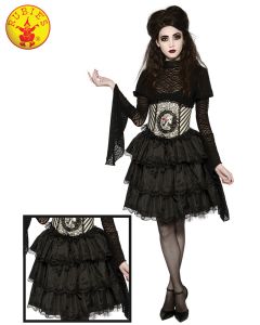 Ruffle Skirt - Black - Adult Costume - Mix n Match (RUB34290)