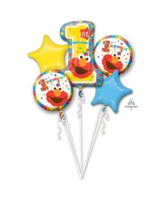 Sesame Street 1st Birthday Balloon Bouquet (3438901AM)