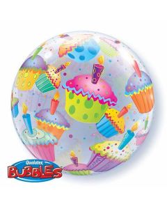 Cupcakes - 22 Inch Bubble Balloon (34407Q)