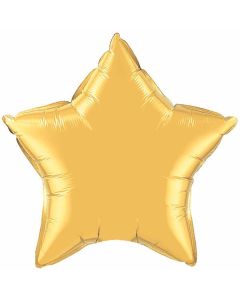 Star 20 Inch Foil Balloon - Gold Metallic (35433Q)