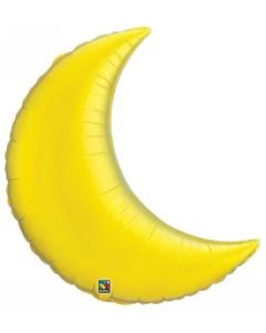 Citrine Yellow Crescent Moon 312cm (5 Inch) Foil Balloon (35719Q)