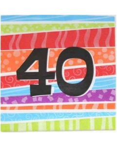 40 Printed Napkins (Pack of 25) (360014A)