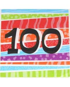 100 Printed Napkins (Pack of 25) (360020A)