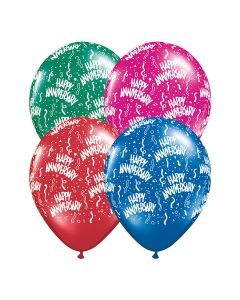 Happy Anniversary Around Assorted -  28cm (11 Inch) Latex Balloon (37088Q)