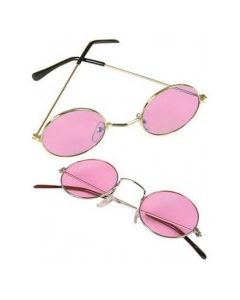 1970's Lennon Glasses - Pink Hippy Glasses (DPI0452)
