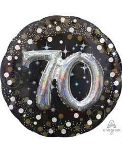 70th Sparkling Birthday Celebration Multi Balloon - 91cm Foil Balloon (3740201AM)