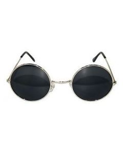 1970's Lennon Glasses - Black Hippy Glasses (DPI0453)