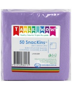 Snackins - Lavender - 200 x 200 mm 2 Ply (380013A)