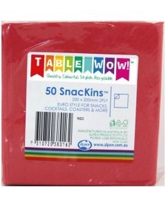 Snackins - Red - 200 x 200 mm 2 Ply (380016A)