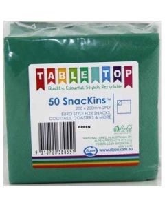 Snackins - Hunter Green - 200 x 200 mm 2 Ply (380055A)