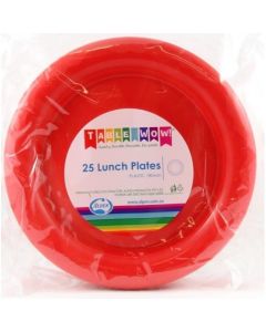 Lunch Plate - Red - 180mm Pack 25 (381116A)