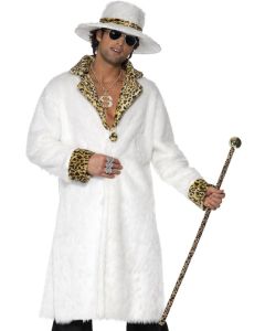 Pimp White Leopard Skin Adult Costume (SM38135M)