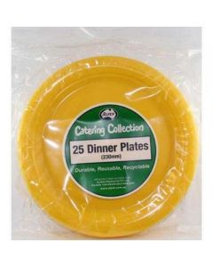 Dinner Plate - Yellow - 230mm Pack 25 (382125A)