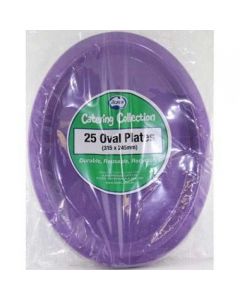 Oval Plate - Purple (Pack of 25) 315 x 245mm (383146A)