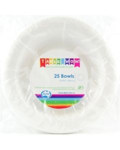 Bowl - White - 180mm Pack 25 (384101A)