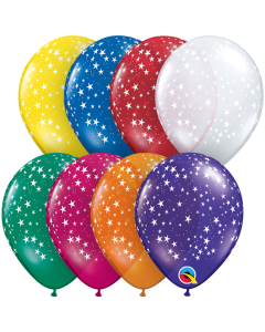 Blue Sapphire Stars-A-Round Pearl 12cm (5 Inch) Latex (38842BQ)