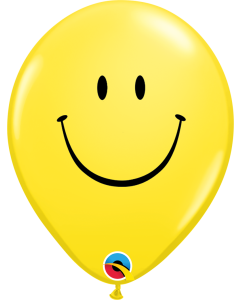 Smiley Face - Yellow - 5" Latex Balloon (39270Q)