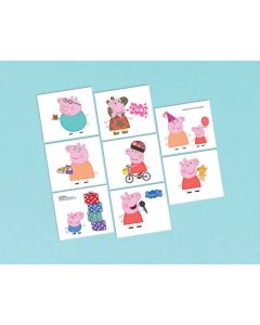 Peppa Pig - Tattoo Favours - Set 8 (395953AM)