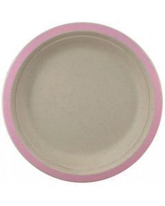 Sugar Cane Lunch Plate 180mm - Lt Pink (400113A)