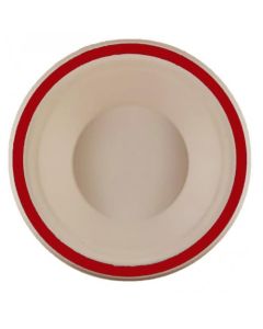 Sugarcane Bowls 160mm  - Red - 10 Pack (400317A)