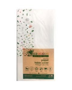 Tablecover White -  PAPER Rectangle 250cm x 125cm - Pack 1 (401302A)