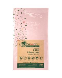 Tablecover Light Pink - PAPER Rectangle 250cm x 125cm - Pack 1 (401313A)