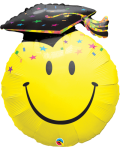 Graduation Party Smile Face - 36' Foil Balloon (40379Q)