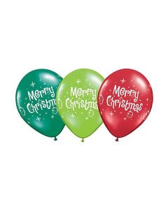 Merry Christmas Ornaments - 28cm (11 Inch) Latex Balloon (40555Q)