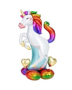 Unicorn and Hearts AirLoonz Foil Balloon (4242711AM)