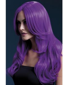 Neon Purple Fever Khloe Wig (SM42548)