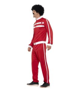 1980's Red Scouser Tracksuit Adult Costume (SM45521)