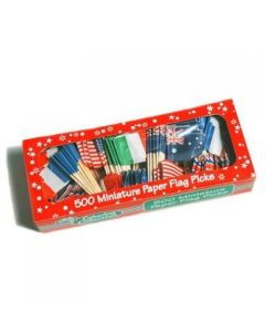 Toothpick Flag - Mixed Flags - Pack 500 (460430A)