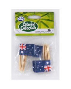 Party Picks - Flags Sizetralia (Pack of 20) (460555A)