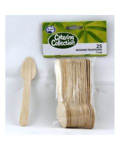 Wooden Teaspoon 110mm (Pack of 25) (460589A)