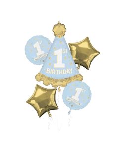 1st Birthday Little Mister Balloon Bouquet (4655801AM)