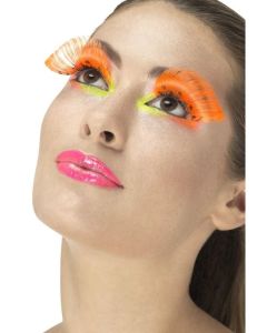 1980's Polka Dot Eyelashes - Neon Orange (SM48093)