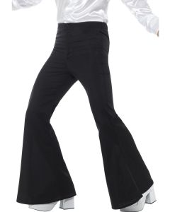 Flared Trousers - Mens Black - Adult Costume (SM48191)